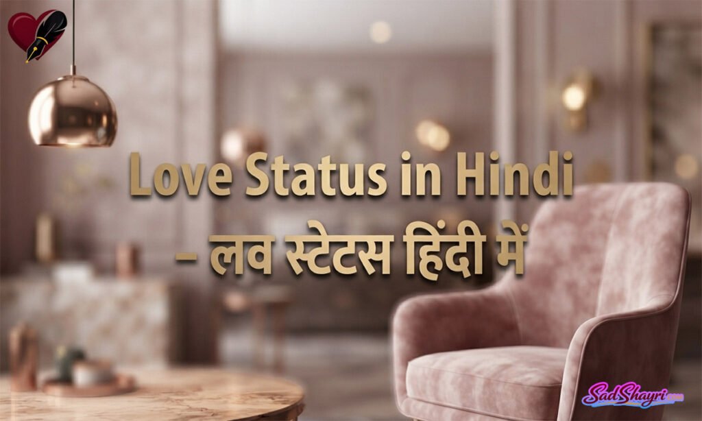 Love Status in Hindi – लव स्टेटस हिंदी में