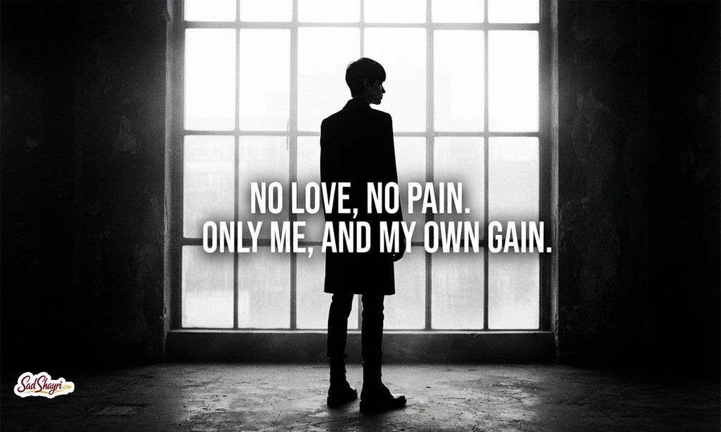 No Love Shayari 2 line English
