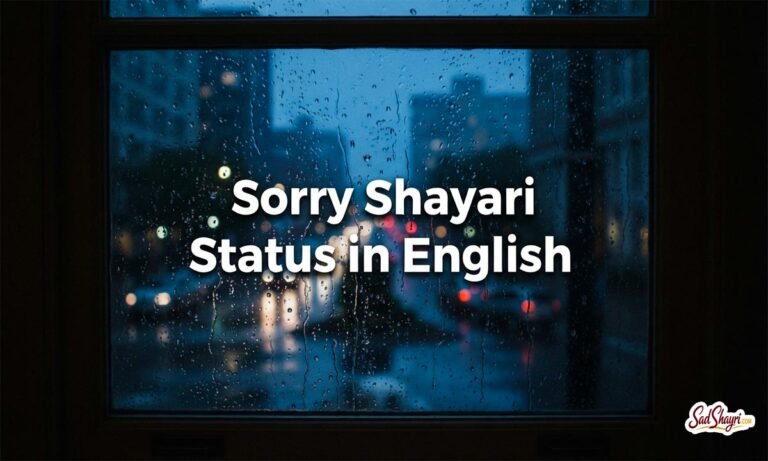 sorry shayari in english