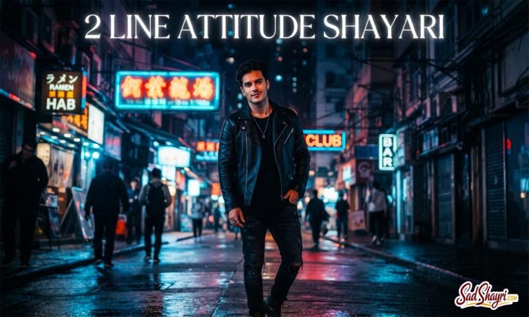 2 Line Attitude Shayari