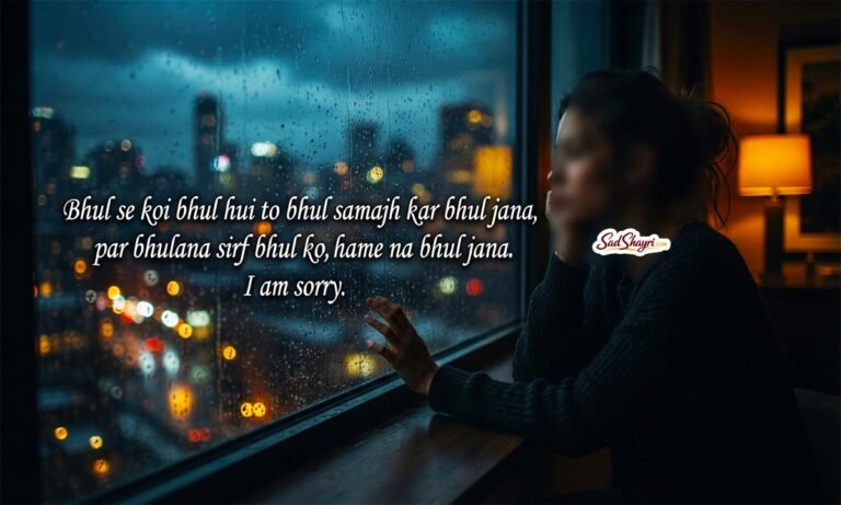 Sorry Shayari in English Hindi